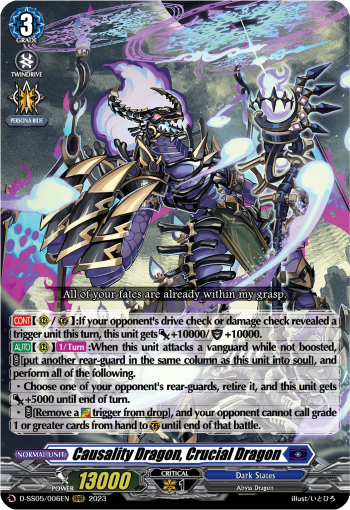 D-SS05/006EN Causality Dragon, Crucial Dragon RRR