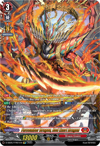 D-SS05/FFR01EN Forcember Dragon, Red Exert Dragon FFR