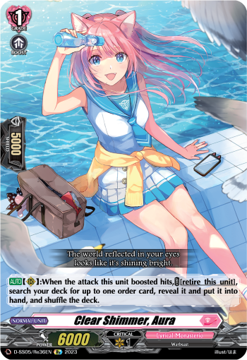 D-SS05/Re36EN Clear Shimmer, Aura Re