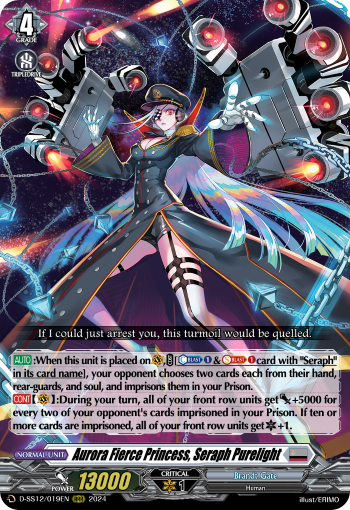 D-SS12/019EN Aurora Fierce Princess, Seraph Purelight RRR Dseries