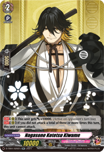 D-TB04/026EN Nagasone Kotetsu Kiwame RR