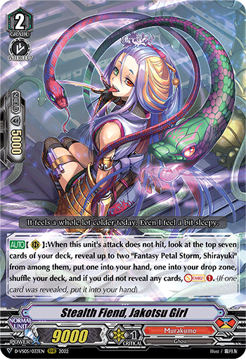 D-VS05/033EN Stealth Fiend, Jakotsu Girl RRR