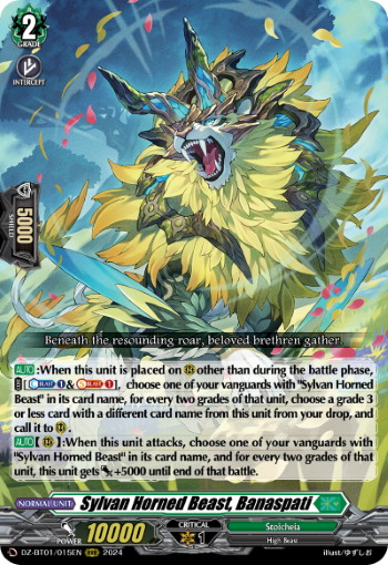 DZ-BT01/015EN Sylvan Horned Beast, Banaspati RRR