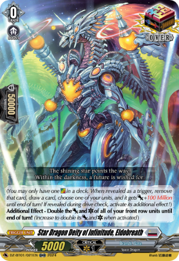 DZ-BT01/021EN Star Dragon Deity of Infinitude, Eldobreath ORR