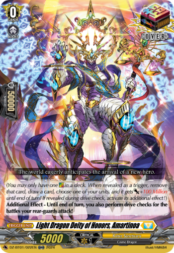 DZ-BT01/022EN Light Dragon Deity of Honors, Amartinoa ORR