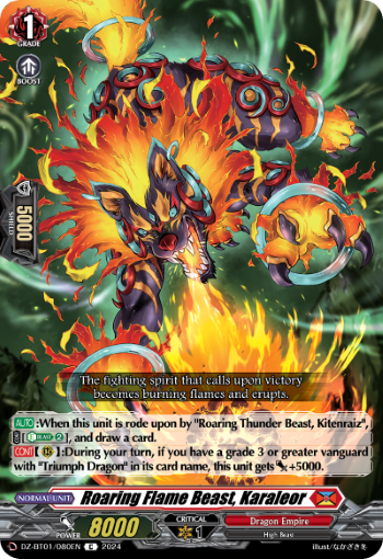 DZ-BT01/080EN Roaring Flame Beast, Karaleor C