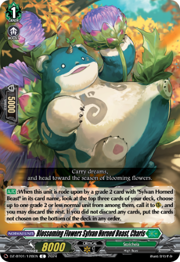 DZ-BT01/128EN Blossoming Flowers Sylvan Horned Beast, Charis C