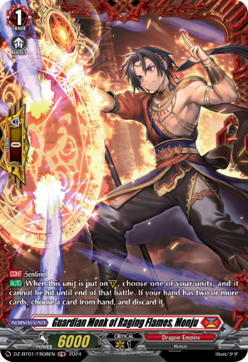 DZ-BT01/FR08EN Guardian Monk of Raging Flames, Monju FR