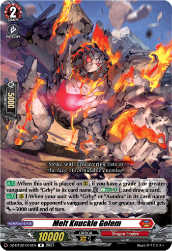 DZ-BT02/045EN Melt Knuckle Golem R