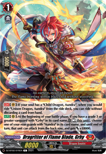 DZ-BT02/070EN Dragritter of Flame Blade, Grhy C