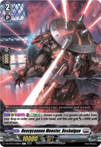 DZ-BT02/089EN Heavycannon Monster, Desbalgun C