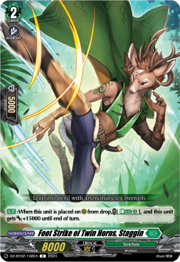 DZ-BT02/108EN Foot Strike of Twin Horns, Staggin C