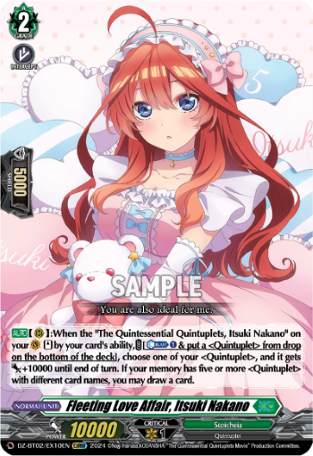 DZ-BT02/EX10EN Fleeting Love Affair, Itsuki Nakano EXRRR