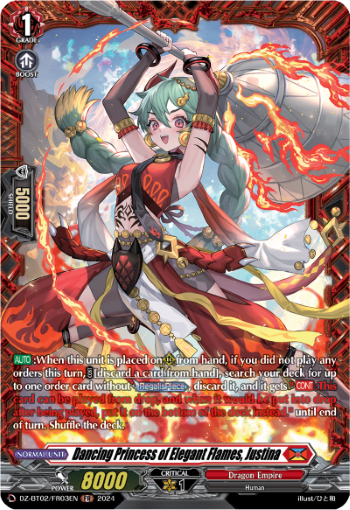 DZ-BT02/FR03EN Dancing Princess of Elegant Flames, Justina FR