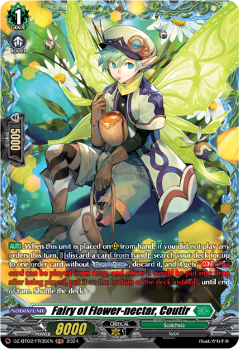 DZ-BT02/FR35EN Fairy of Flower-nectar, Coutir FR