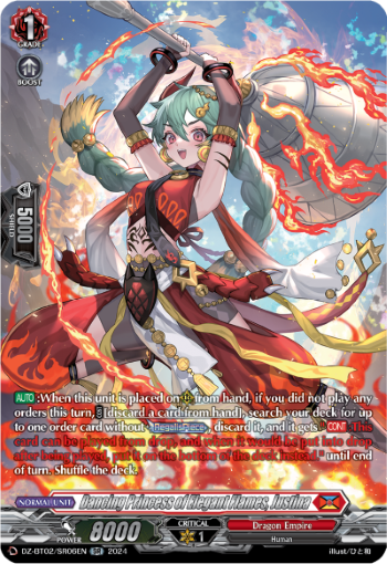 DZ-BT02/SR06EN Dancing Princess of Elegant Flames, Justina SR