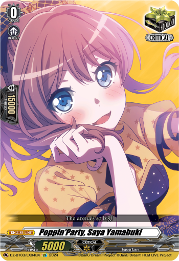 DZ-BT03/EX04EN Poppin'Party, Saya Yamabuki EX DZBT03