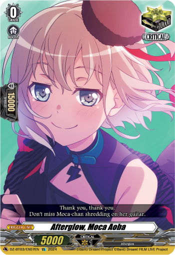 DZ-BT03/EX07EN Afterglow, Moca Aoba EX DZBT03