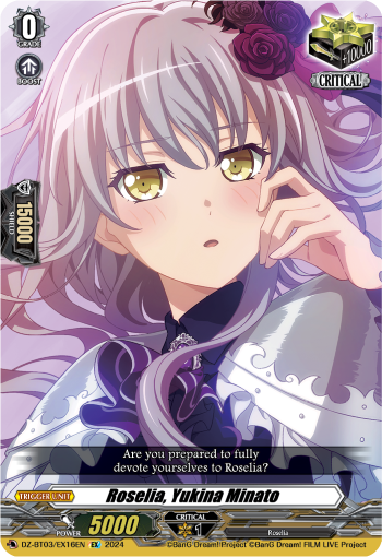 DZ-BT03/EX16EN Roselia, Yukina Minato EX DZBT03