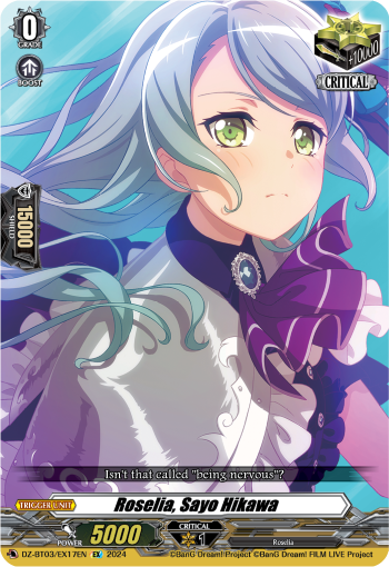 DZ-BT03/EX17EN Roselia, Sayo Hikawa EX DZBT03