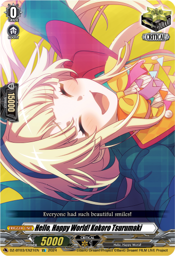 DZ-BT03/EX21EN Hello, Happy World! Kokoro Tsurumaki EX DZBT03