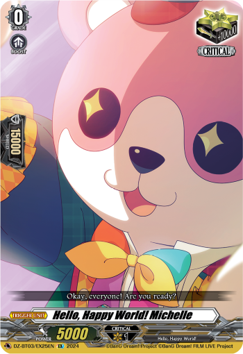 DZ-BT03/EX25EN Hello, Happy World! Michelle EX DZBT03