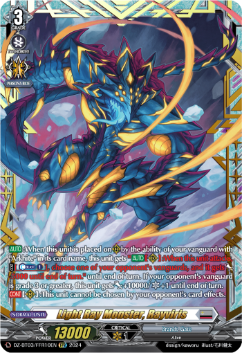 DZ-BT03/FFR10EN Light Ray Monster, Rayviris FFR