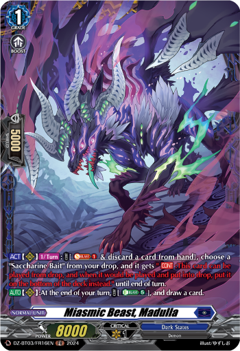 DZ-BT03/FR16EN Miasmic Beast, Madulla FR DZBT03