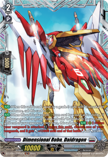 DZ-BT03/FR24EN Dimensional Robo, Daidragon FR DZBT03