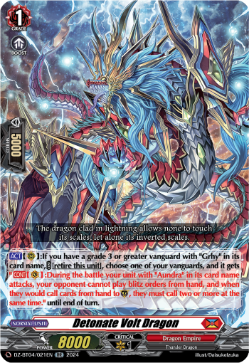 DZ-BT04/021EN Detonate Volt Dragon RR