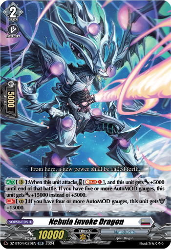 DZ-BT04/029EN Nebula Invoke Dragon RR