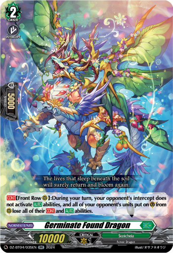 DZ-BT04/035EN Germinate Found Dragon RR