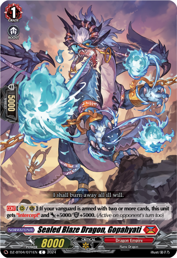 DZ-BT04/071EN Sealed Blaze Dragon, Gopahyati C