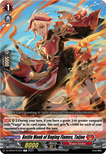 DZ-BT04/073EN Battle Monk of Raging Flames, Taijou C