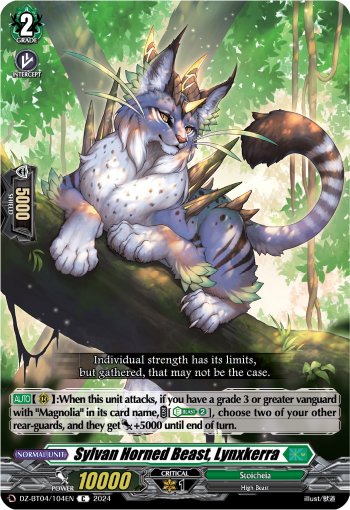 DZ-BT04/104EN Sylvan Horned Beast, Lynxkerra C