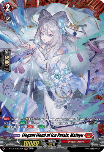 DZ-BT04/FR02EN Elegant Fiend of Ice Petals, Mafuyu FR