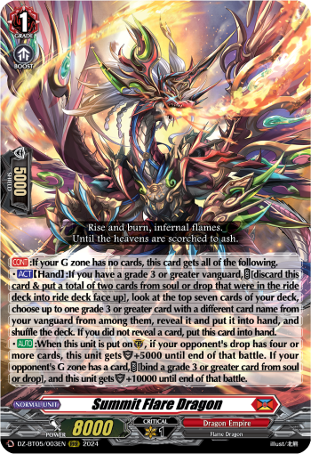 DZ-BT05/003EN Summit Flare Dragon RRR