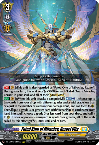 DZ-BT05/010EN Fated King of Miracles, Rezael Vita RRR