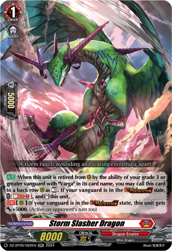 DZ-BT05/022EN Storm Slasher Dragon RR