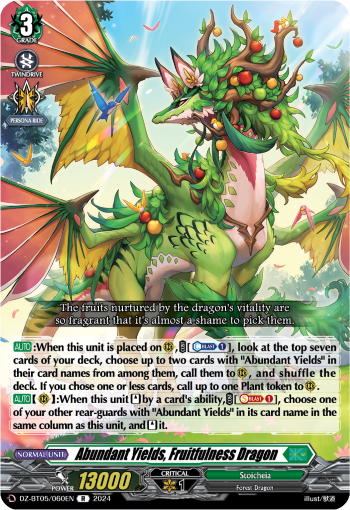 DZ-BT05/060EN Abundant Yields, Fruitfulness Dragon R