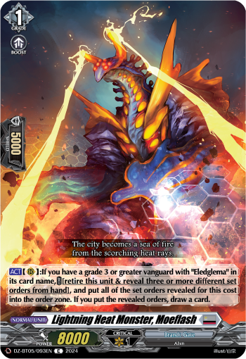 DZ-BT05/093EN Lightning Heat Monster, Moeflash C