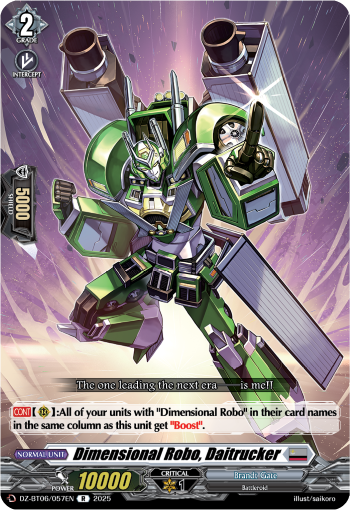 DZ-BT06/057EN Dimensional Robo, Daitrucker R