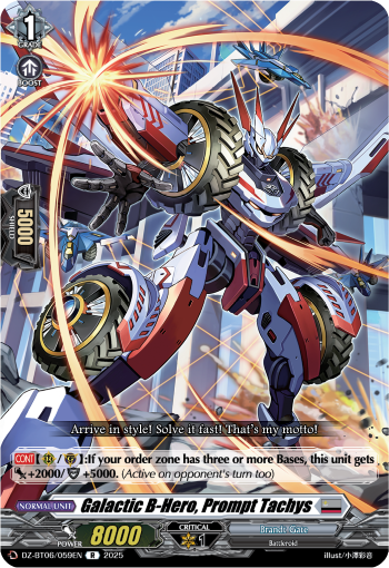 DZ-BT06/059EN Galactic B-Hero, Prompt Tachys R
