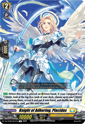 DZ-BT06/061EN Knight of Adhering, Placidas R