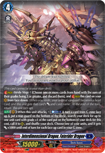 DZ-BT06/EX02EN Interdimensional Dragon, Faterider Dragon EXRRR