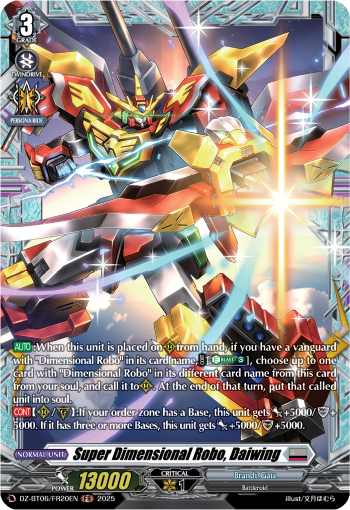DZ-BT06/FR20EN Super Dimensional Robo, Daiwing FR