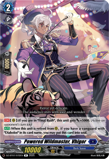DZ-BT07/072EN Powered Wildmaster, Vhigor R