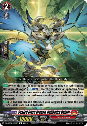 DZ-BT07/099EN Sealed Blaze Dragon, Halibadra Balaht C
