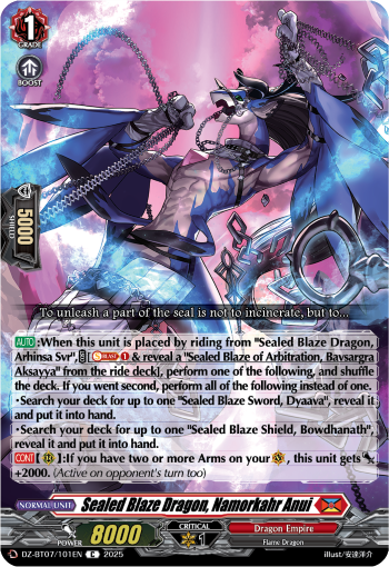DZ-BT07/101EN Sealed Blaze Dragon, Namorkahr Anui C
