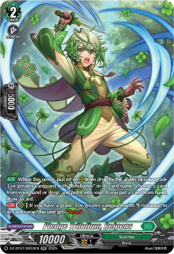 DZ-BT07/SR33EN Pledge Trifolium, Reipens SR